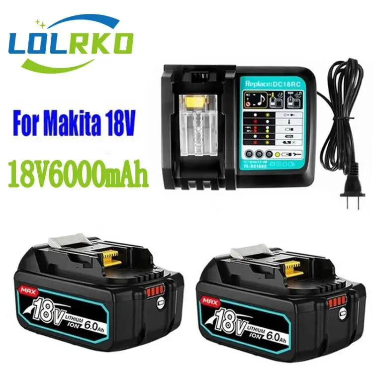 100% Originale Makita 18V 6000MAh Reîncărcabilă Scule electrice Makita Acumulator Cu LED baterie Li-ion de Înlocuire LXT BL1860B BL1860 BL1850