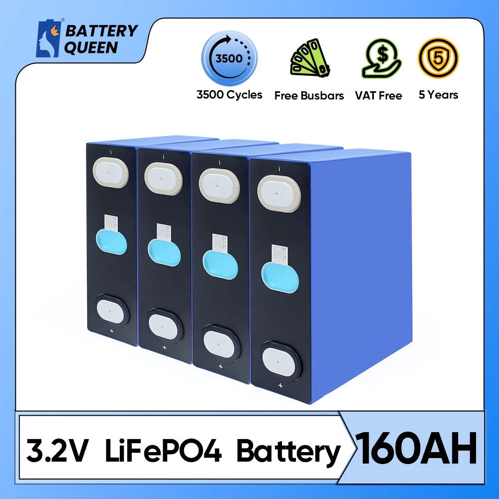 160Ah Baterii Lifepo4 4 8 16pcs Brand Nou Litiu Fosfat de Fier Pentru DIY 12V 24V 48V Sistem Solar RULOTA Camper VAN