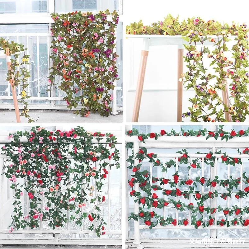 4.5 M 69 Capete Rose Floare Artificială de Înaltă Calitate pentru Nunta Roz Grădină Arc Decor în aer liber de Lux Romantic Fals Flori de Viță de vie