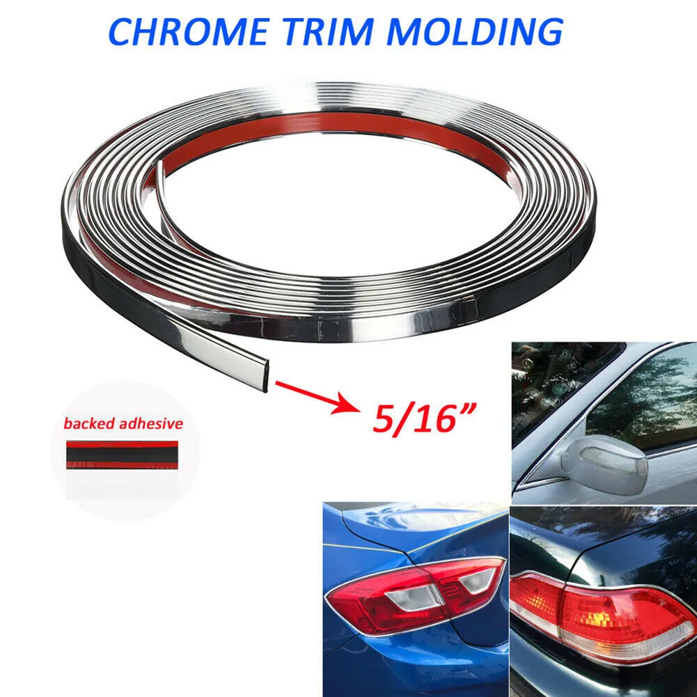 8MM*2 Metri Chrome Trim Molding 5/16\