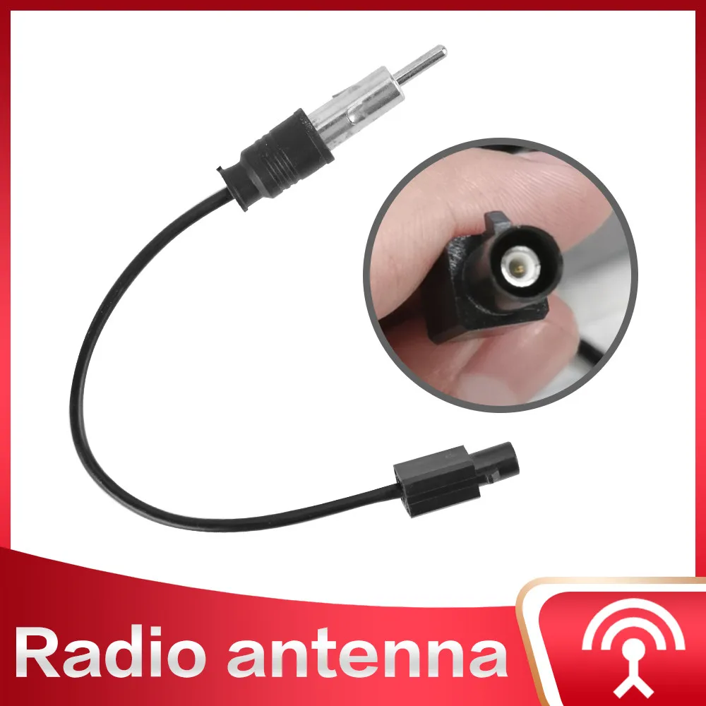 Auto antena radio AM/FM audio amplificator de semnal îmbunătățită antena cablu adaptor 12V-24V potrivit pentru VW LADA Audi BMW Volkswagen