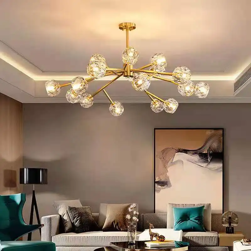 Candelabru de cristal cu LED-uri Moderne Corpuri de Iluminat de Tavan Epocă Dormitor, Living Sufragerie Luciu de Artă Agățat Lampă de Interior Decor