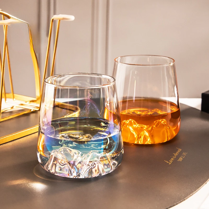 Colorate Iceberg Sticlă De Whisky Spiritele Mousse De Cana De Apa Stil Japonez Bar Acasă Băut Ustensile De Lumina Decor De Lux Cadou