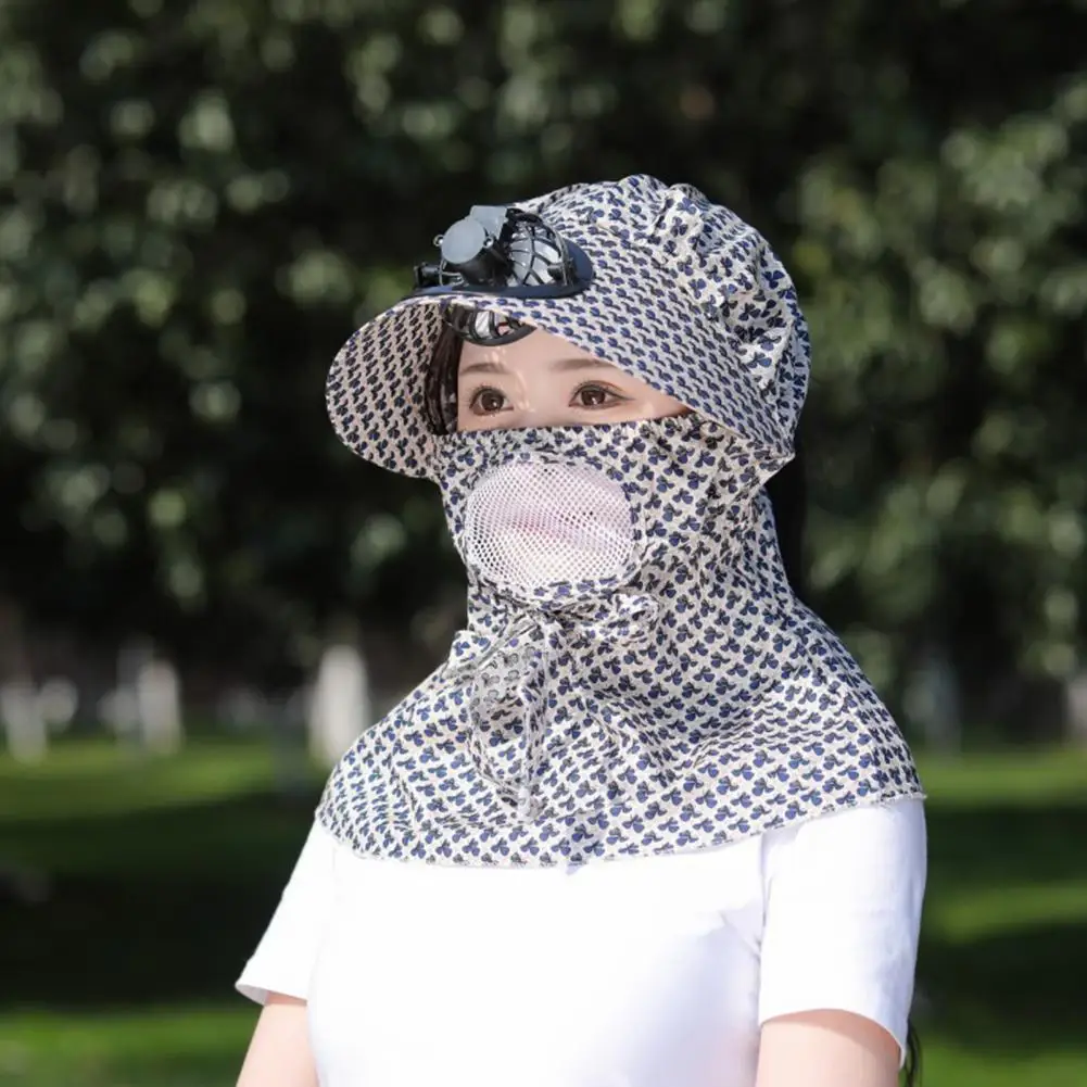 Convenabil Femei Fan Capac Respirabil Fan Palarie De Soare De Răcire Ușoară A Ventilatorului De Camping Pălărie De Protecție Solară