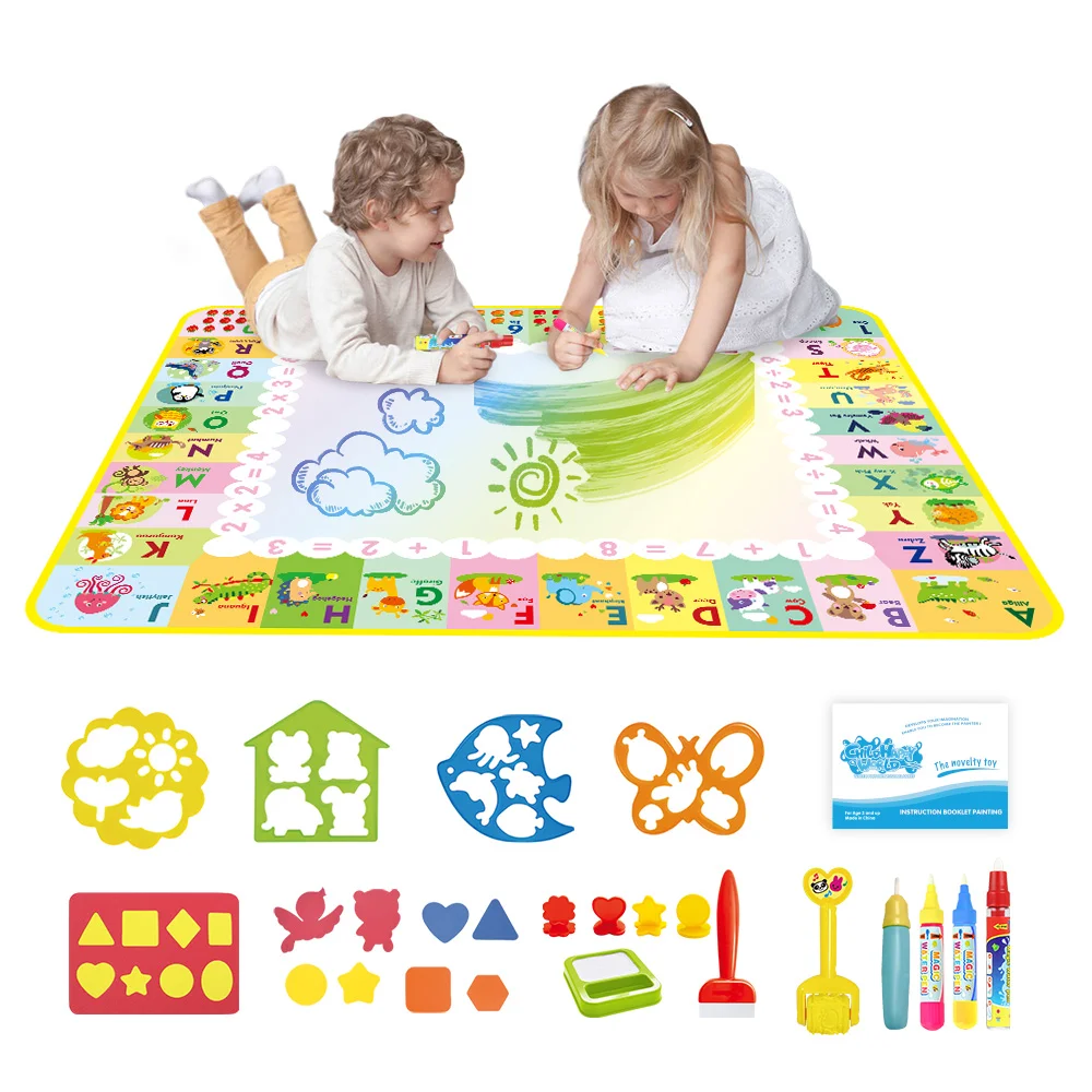 Coolplay Apa Magie Desen Mat Doodle Mat & Pixuri Joacă pentru Copii Saltea Covor Montessori Jucării Tabloul de Bord Jucarii Educative pentru Copii
