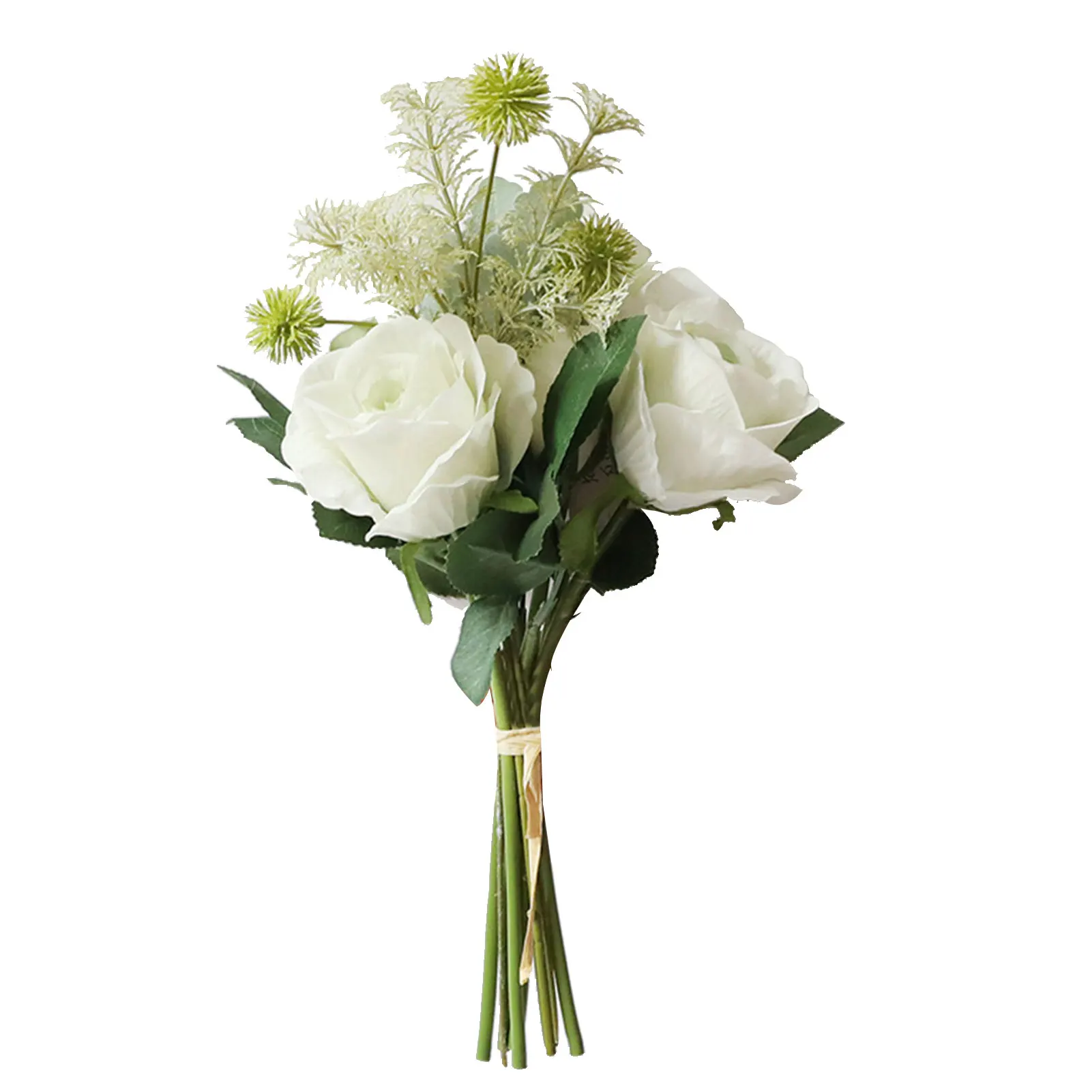 Cu Tulpina De Trandafir Hortensie Fals Aranjament Real Atinge Biroul De Acasă De Mireasa Buchet De Nunta Petrecere De Lungă Durată Flori Artificiale