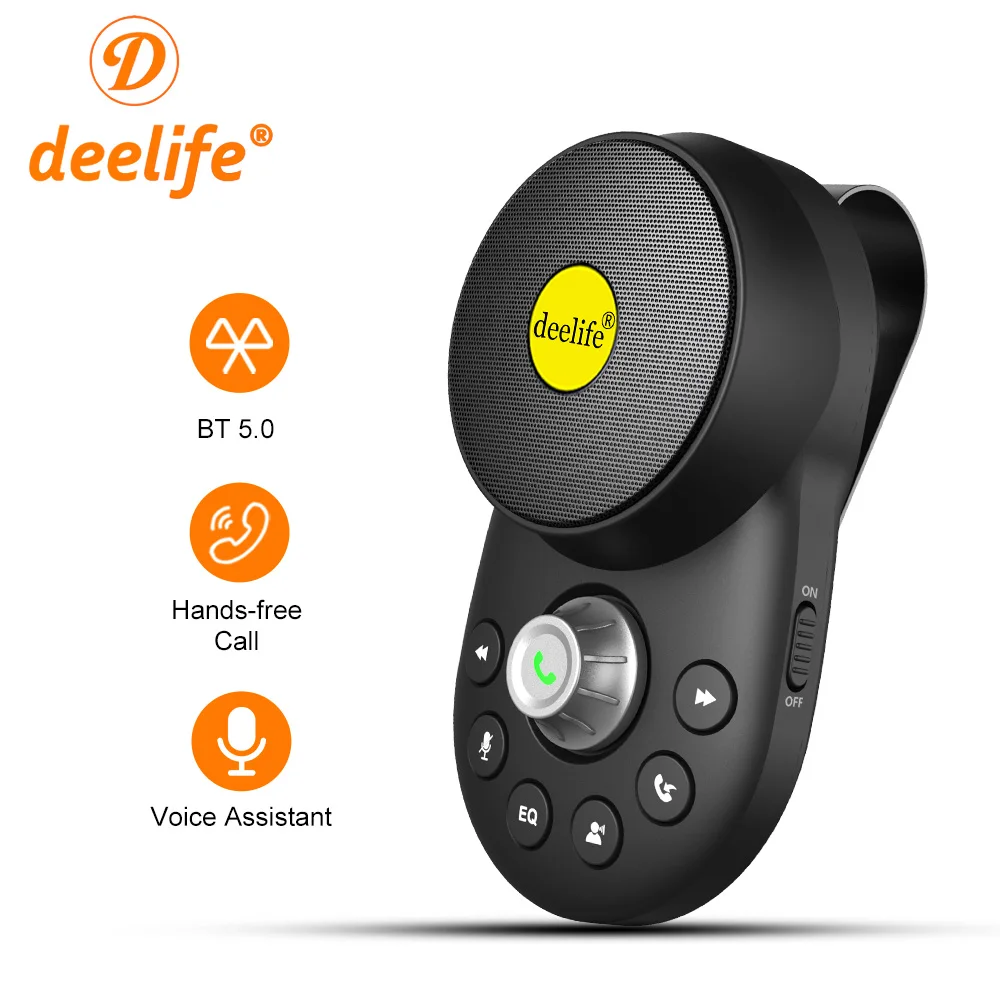 Deelife Handsfree Bluetooth Car Kit Hands-free Auto pentru Difuzor BT 5.0 Carkit Hands Free