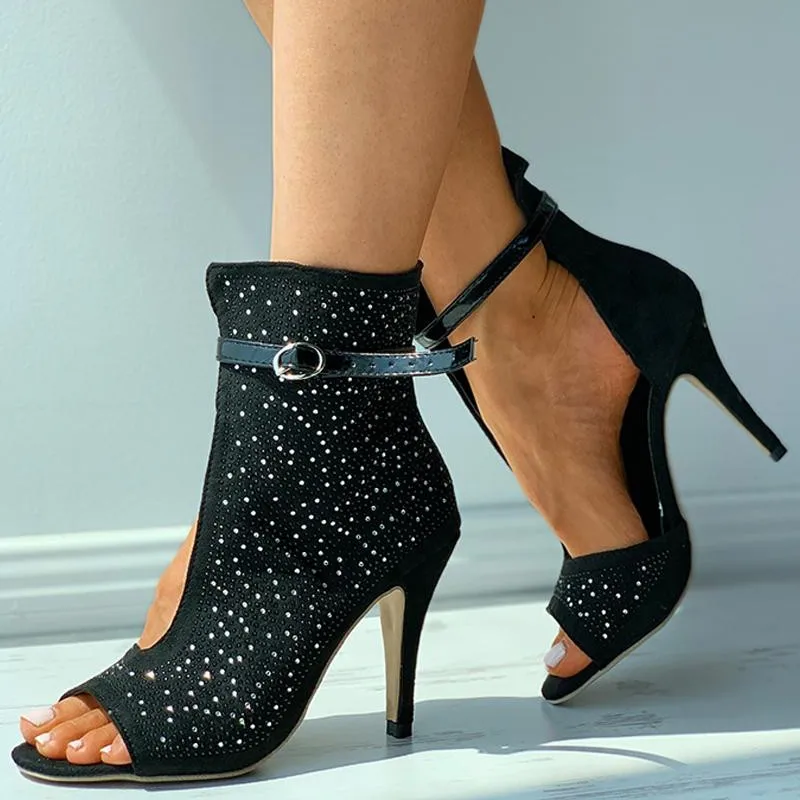 Doamnelor moda Femeile cu Toc Pompe Sexy Negru Cataramă Glezna Tocuri Femei Pantofi pentru Femei 2021 Zapatos De Tacon Alto Para Mujer
