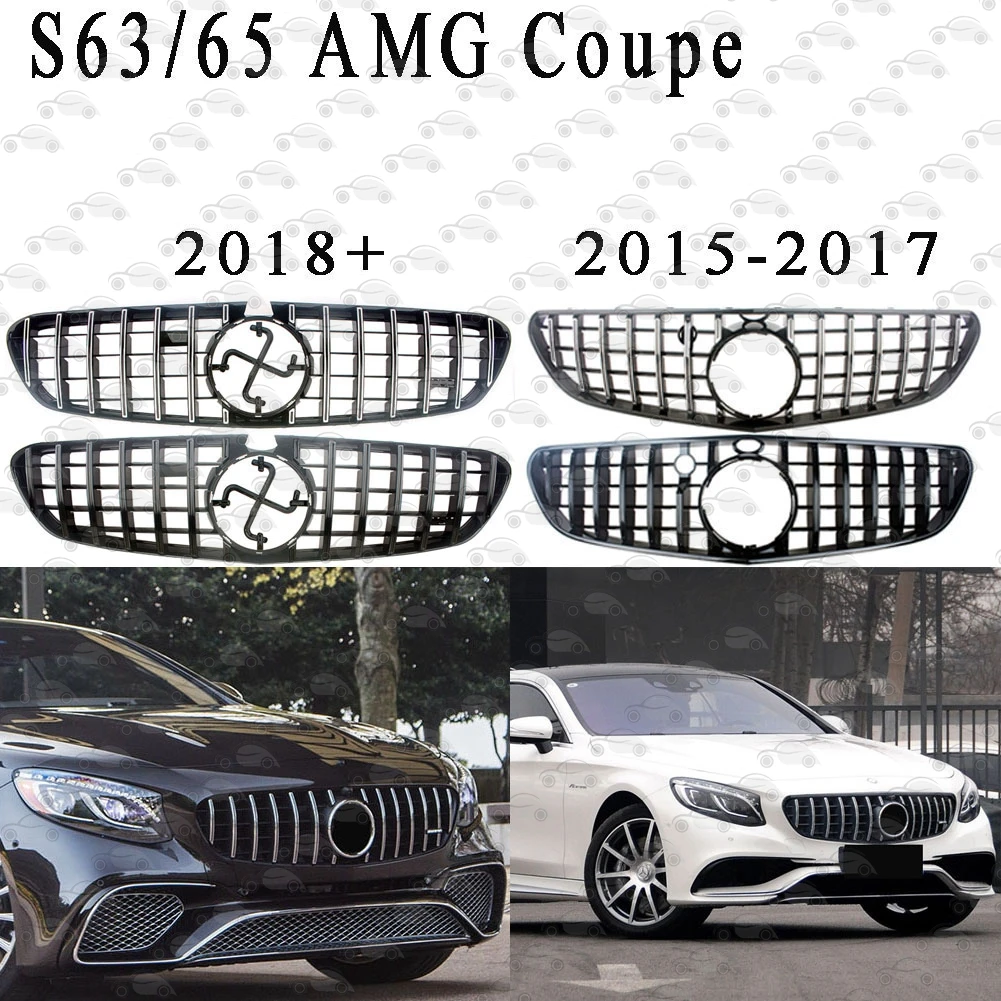 Fata de mașini de Curse Piese Bara Grila Superioară Facelift Gratar potrivit Pentru Mercedes-Benz W217 S63 S65-Coupe AMG 2015-2022