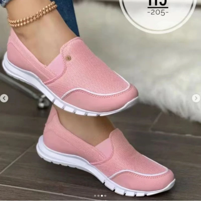Femei Pantofi Casual 2023 Primăvară de Moda Noua ochiurilor de Plasă Respirabil Apartamente Femei Adidași Roman de Muncă Pene de Alunecare pe Femeie Pantofi de Mers pe jos