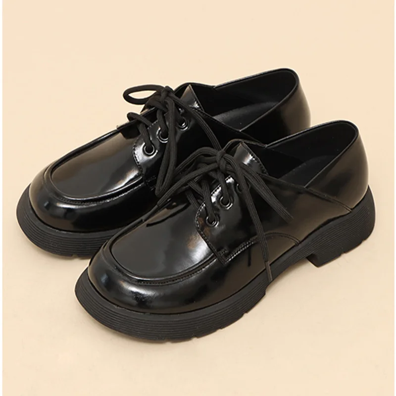 Femei Pantofi Pantofi Plat din Piele Negru marimi 35-40