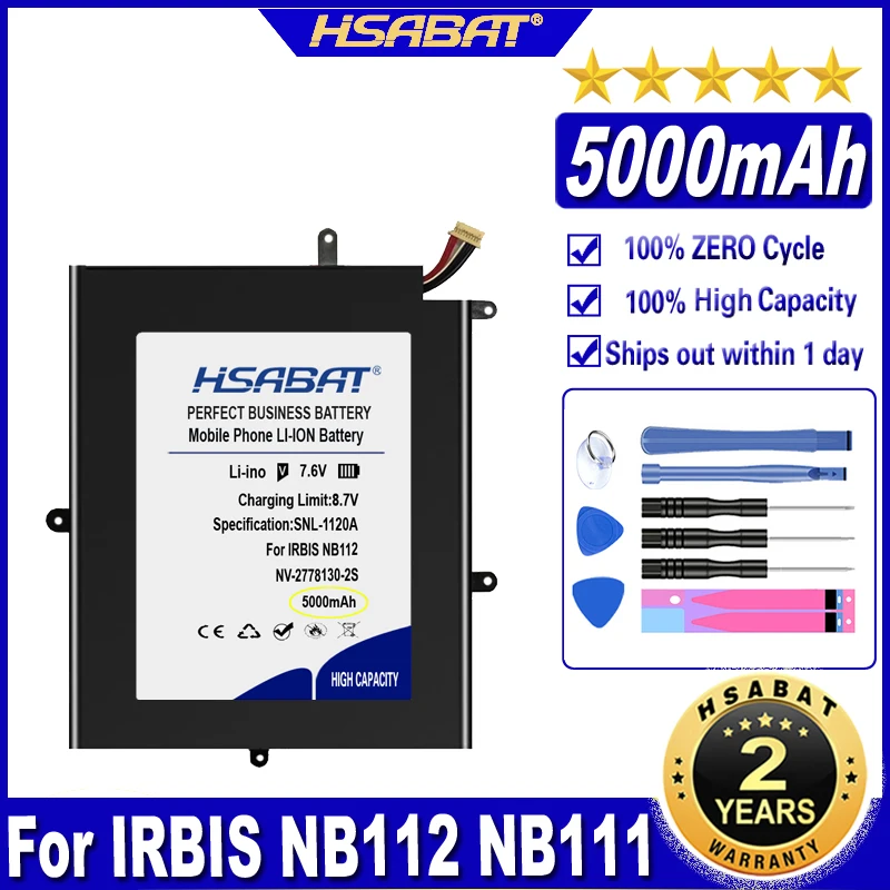 HSABAT NB112 NB111 5000mAh Baterie pentru IRBIS NB112 NB111 MaxBook Y11 H1M6 Baterii
