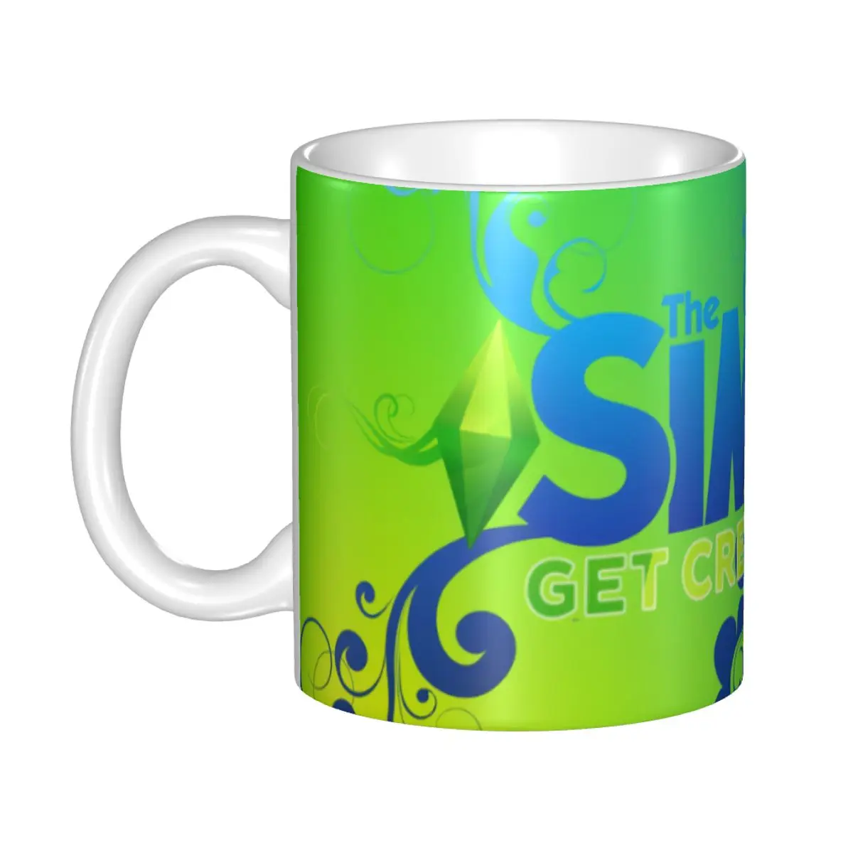 Joc Video Sims Plumbob Logo Cana de Cafea DIY Personalizate Viața de Familie Amuzant Cana Ceramica Cadou Creativ