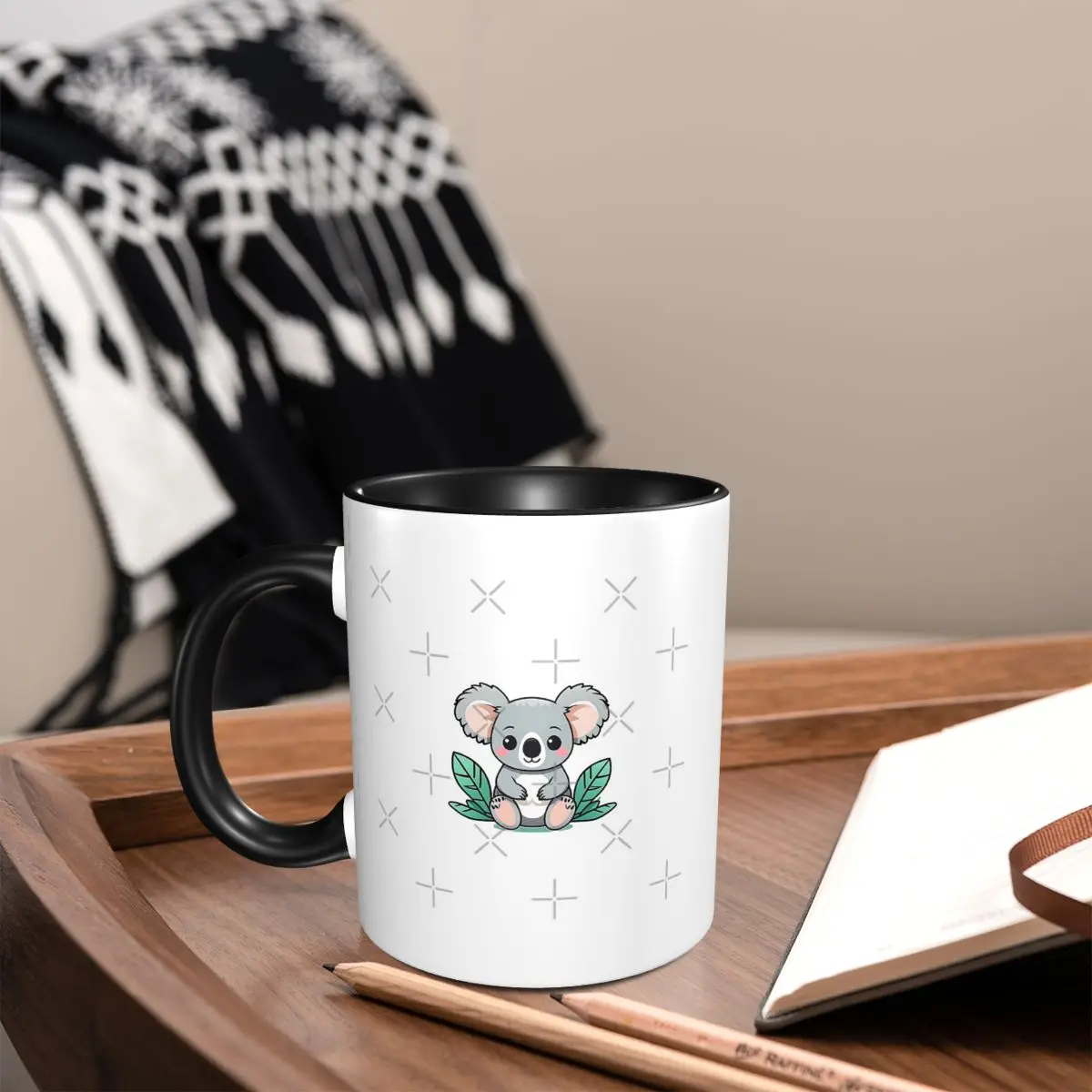 Koala Drăguț Cani De Cafea De Lux Dormitor Alb Ceramic Caz Pe Tablle