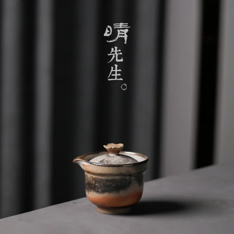 Manual De Ceramică Grosieră Pictura De Cerneală Cuptor La Cuptor Oala Jingdezhen Oală Retro Gresie Cupa Kung Fu Express Client Set De Ceai Poate Fi F