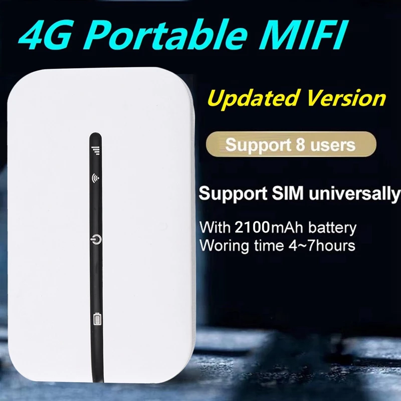 MiFi 4G WiFi Router de 150Mbps cu Modem WiFi Auto Mobil Wireless Wifi Hotspot Wireless MiFi cu Slot pentru Card Sim