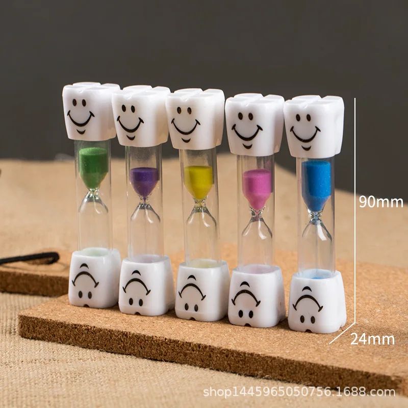 Mini Colorate Clepsidra Strat Dublu De Siguranță Se Încadrează Dovada Zâmbet Clepsidra Copii Creative Cadou Timer Acasă Decor Ceas De Nisip