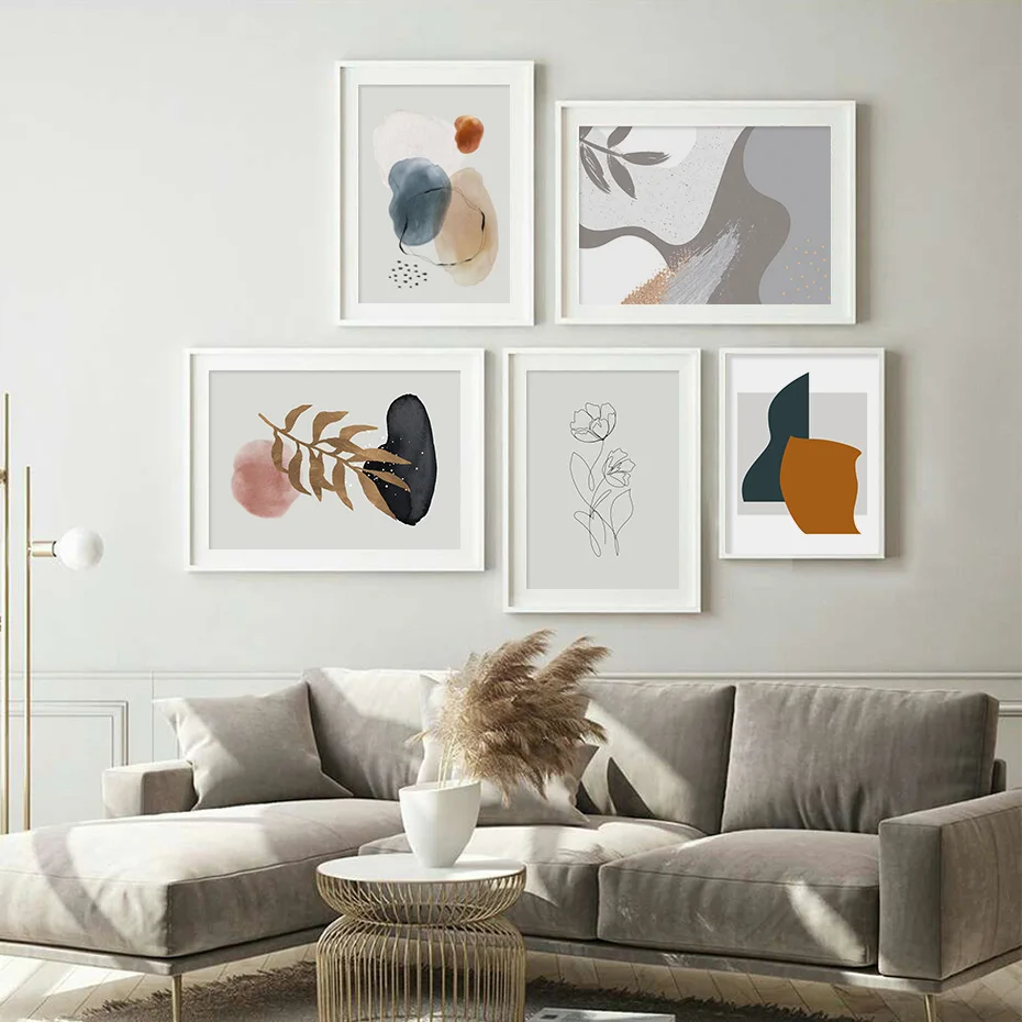 Moderne, Abstracte, Geometria Bohemia Nordic Postere de Perete de Arta, Printuri Poze Panza Pictura Pe Canapea Camera de Interior Decor