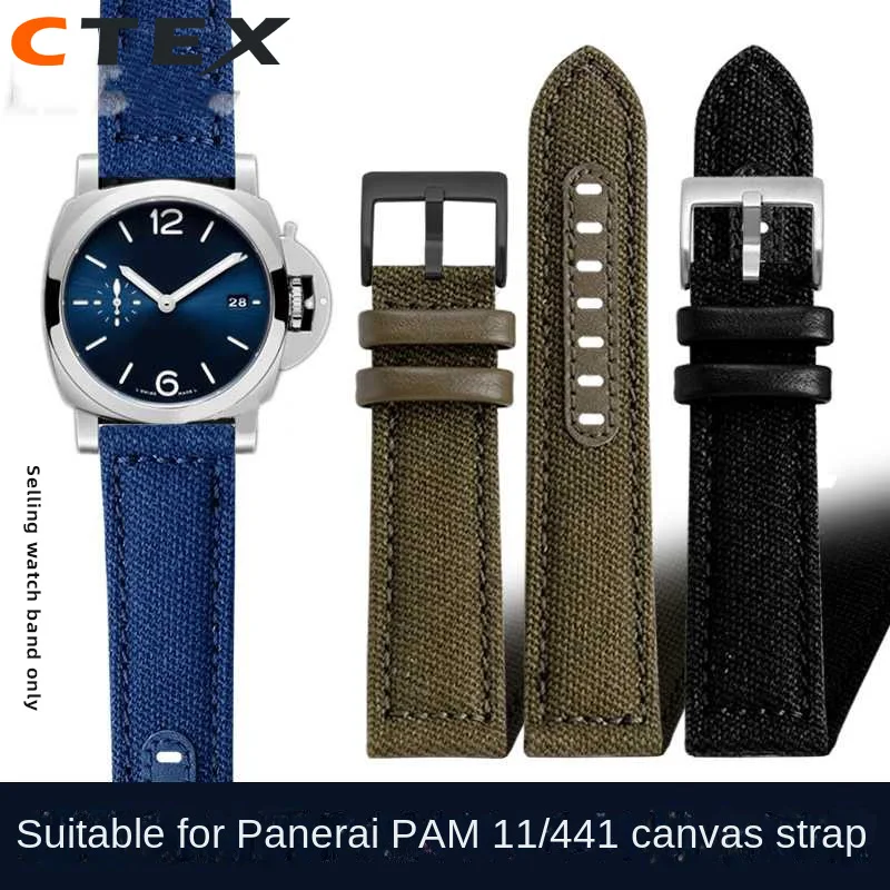 Nylon + Piele Watchband Pentru Panahai Lumino PAM137/441/111 Impermeabil Sporturi Trupa Încheietura mâinii pentru Seiko Nr. 5 Tissot Men 20 22 24 mm