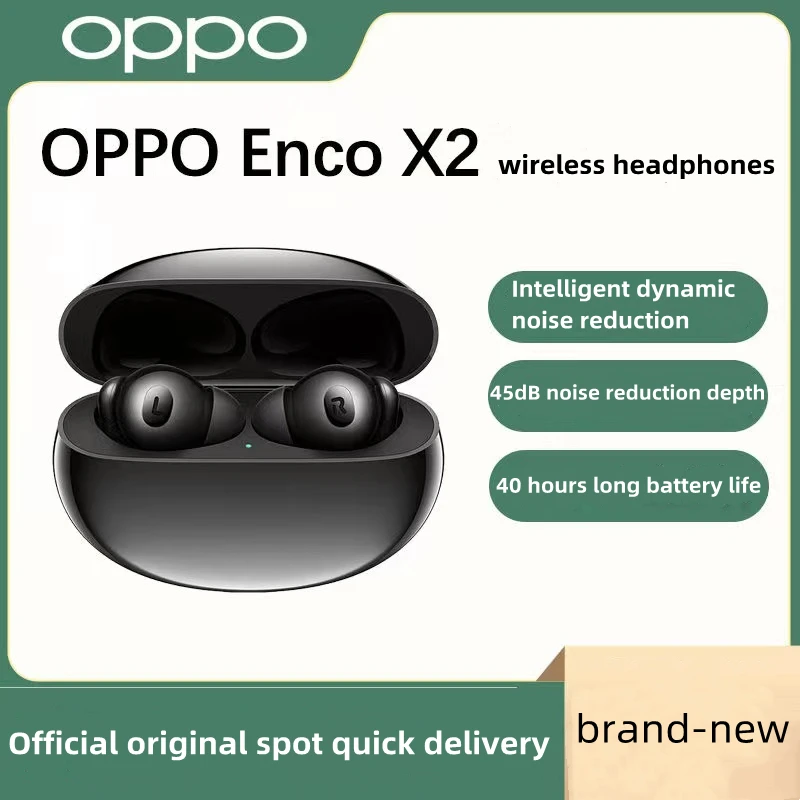 OPUS Enco X2 setul cu cască Bluetooth adevărat wireless activ de reducere a zgomotului in-ear wireless de încărcare versiune nouă de aur la fața locului.