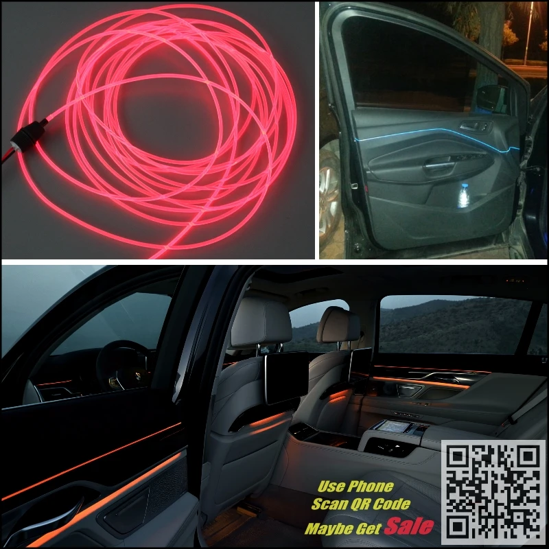Pentru SEAT Cordoba Mașină de Interior Lumina Ambientala iluminare Panou Pentru Auto Interior Tuning Rece Benzi Refit Lumina Fibra Optica Trupa