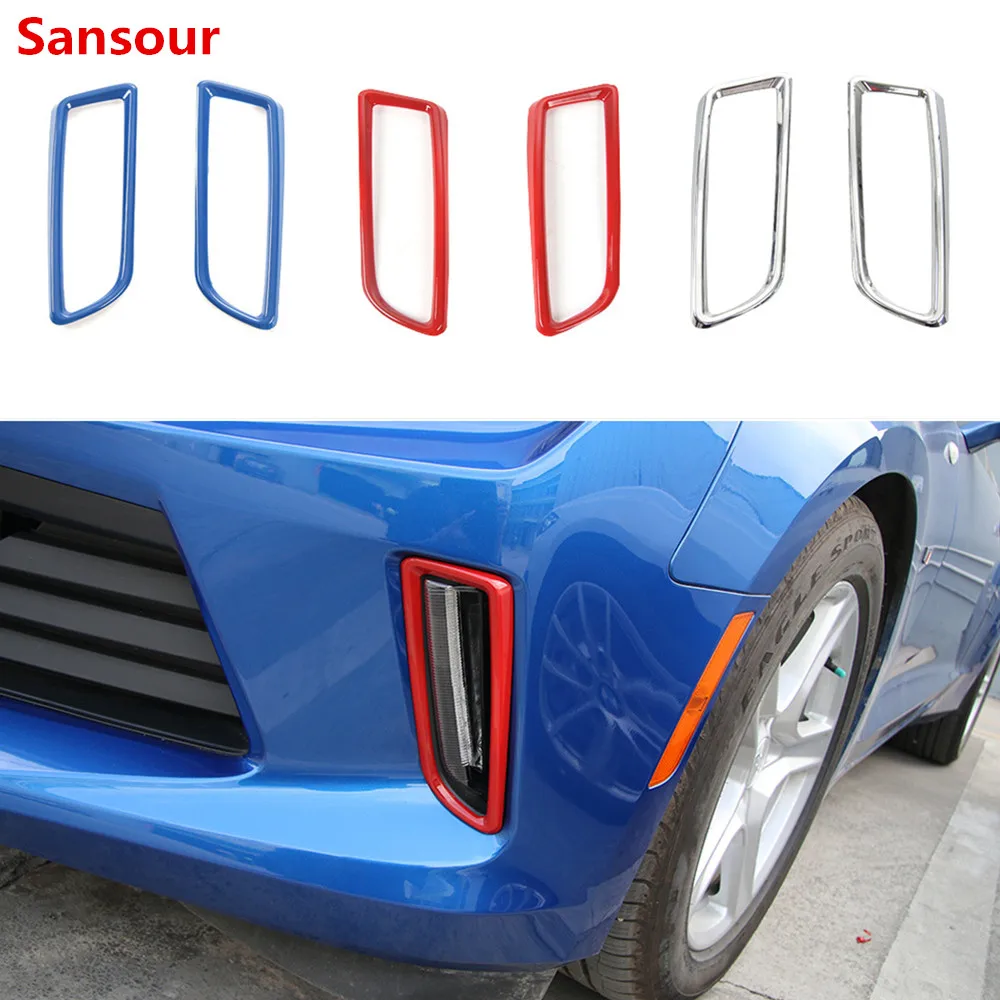 Sansour ABS Masina Fata de Zi de Funcționare Lumina Decorare Acoperire Autocolant pentru Chevrolet Camaro 2017 Up Accesorii Auto Styling