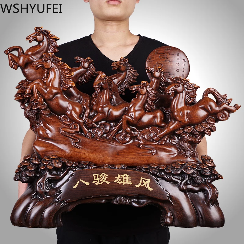 Stil Chinezesc Noroc Opt Cai Rășină De Bun Augur Cadouri La Domiciliu Meserii Living Birou De Studiu Ornamente Statuie Cadouri De Casă Nouă