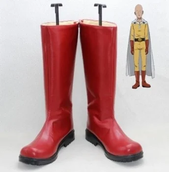 NOUL Anime One Punch Man Saitama Cosplay Pantofi Cizme Roșii Costum Pentru Personalizat
