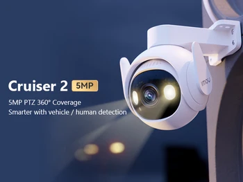 IMOU Cruiser 2 5MP Wi-Fi gratuit în aer liber, Cameră de Securitate AI Inteligent de Urmărire a Omului de Detectare a Vehiculelor IP66 Inteligent Viziune de Noapte Două Mod de a Vorbi