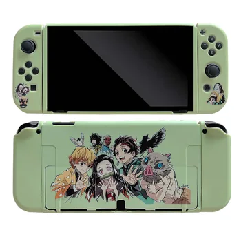 Anime Tanjiro Caz de Protecție pentru Comutator/OLED Joc Consola NS Bucurie Con Controller Coajă Moale TPU Capacul de Protecție Accesorii