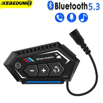 Bluetooth 5.3 Cască setul cu Cască fără Fir Hands-free Telefon Kit Motocicleta Impermeabil Casti MP3 Player de Muzică Vorbitor pentru moto