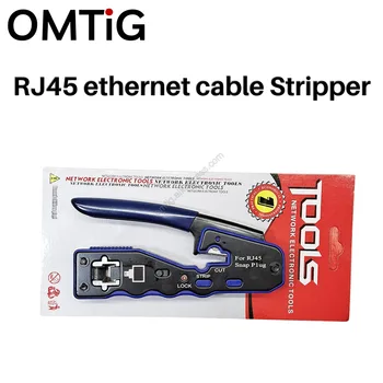 OMTiG Rj45 Crimper Instrumente de Rețea Clește Cat5 Cat6 8p Rg Rj 45 Cablu Ethernet Stripteuză Apăsarea Wire Clamp Clește Clip Rg45 Lan