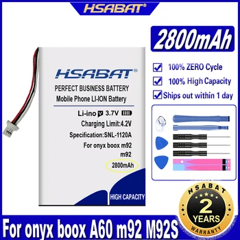 HSABAT M92 M92S 2800mAh Baterie pentru Onyx Boox M92 M92S E-book DVR BANCA de PUTERE Baterii