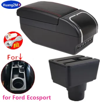 Pentru FORD EcoSport Cotiera Pentru FORD EcoSport Auto Cotiera cutie 2018-2021 Interior Retrofit Accesorii Centru cutie de Depozitare USB
