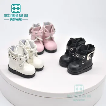 1/6 BJD pantofi de Înaltă calitate ridicat-partea de sus din piele cizme negru, alb, roz pentru YOSD MYOU BJD papusa accesorii