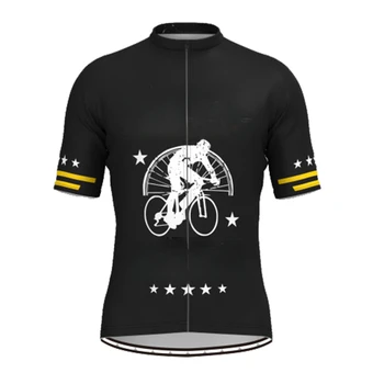 Amuzant Ciclism Jersey Negru de Vara cu Maneci Scurte Ciclism de Îmbrăcăminte pentru Bărbați Biciclete Rutier Tricou Bicicleta Topuri MTB Purta Roap Maillot Ciclismo