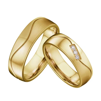 Vest Inele De Nuntă Pentru Bărbați Și Femei Designer Handmade Din Oțel Inoxidabil De Dragoste Unice Promit Cupluri Deget Bijuterii Ringe