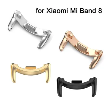 Cap de Metal Adaptoare pentru Xiaomi Mi Band 8 Conectori de Metal de Înlocuire Compatibil cu 12mm Bratara Curea