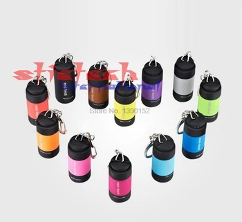prin dhl sau ems 100 buc Mini Breloc Lanterna de Buzunar USB Reîncărcabilă LED Lanterna Lampa 0,3 W 25Lm Multicolor Mini-Lanterna