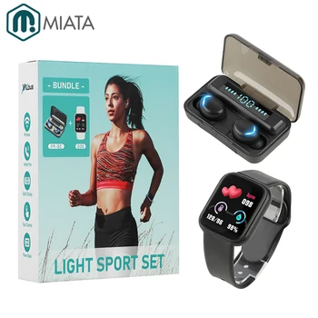 2022 Smartwatch Pentru Bărbat Femeie fără Fir Bluetooth Căști Sport Set Digital Apel F9 Cască Y68 Smartwath Pentru ios, Android Telefon