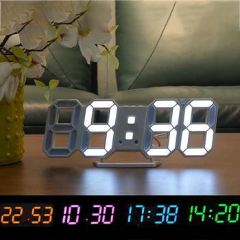 LED Digital Ceasuri de Perete Nordic Amânare Masă, Ceas Reglabil, Lumina de Noapte Calendar Termometru Agățat Electronice Ceasuri de Alarmă