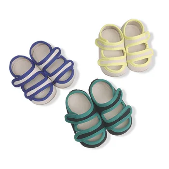 Nou-Născut Copilul Vara Tubulare Cu Cap Rotund Sandale Baieti Fete Deget De La Picior Închis Respirabil Piele Talpă Moale Anti-Alunecare Pentru Sugari Pantofi Copii Mici