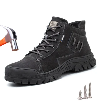Protectia muncii Incaltaminte Barbati Steel Toe Pantofi Puncție-Dovada Munca Adidași Anti-sparge Indestructibil Pantofi Cizme de Siguranță