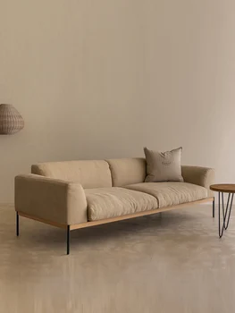 Stil japonez simplu, tesatura canapea living mic apartament modern și lenjerie de bumbac mobilier