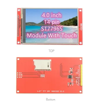 Nou-4.0-inch SPI-serial tv LCD touch screen modul de 480*320 ecran TFT modul ST7796S