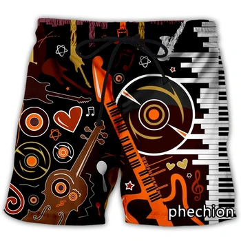 phechion Nouă Bărbați/Femei Instrumente Muzicale Imprimate 3D Casual pantaloni Scurți de Moda Streetwear Libertate Sportive pantaloni Scurți A111
