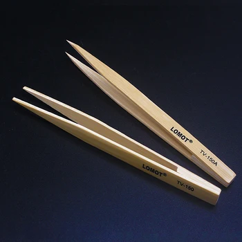 10buc Anti-static Bambus Pensete Profesionale Anti-magnetic Straignt Vârful Ascuțit Clipuri Pentru Telefonul Repararea Sudura Scule de Mana