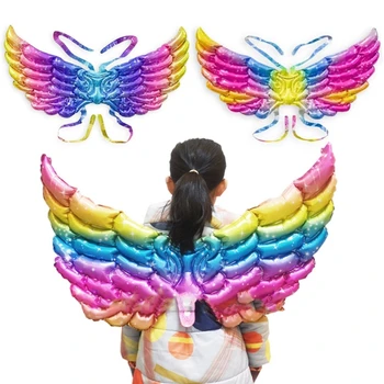 Balon de Fluture, Aripi de Zână Rochie de Până Petrecerea de Ziua Decor-Favorizeaza Costum de Înger R7RF