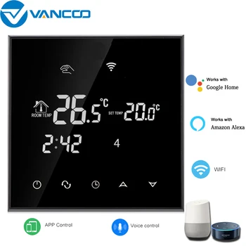 VANCOO 220v TGT70—EP/WP Wifi Inteligent Termostat pentru Încălzire prin Pardoseală Controler de Temperatura Termostat Alexa de Start Google