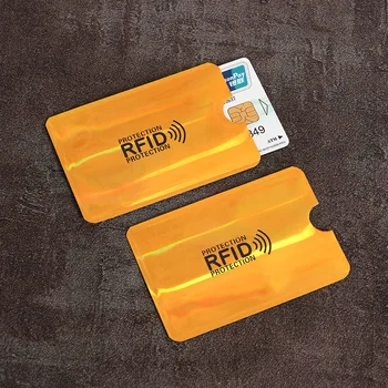 1/5Pcs RFID Folie de Aluminiu Anti-furt Trecând Banca de Card IC Maneca Creative Anti-demagnetizare Certificat de Card Maneca Titularului Cardului